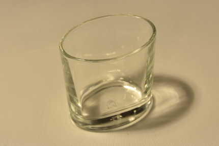 Falatka pohár ovális (üveg)